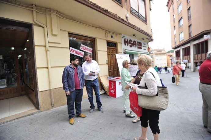 Acto de campaña electoral del PSOE-Teruel