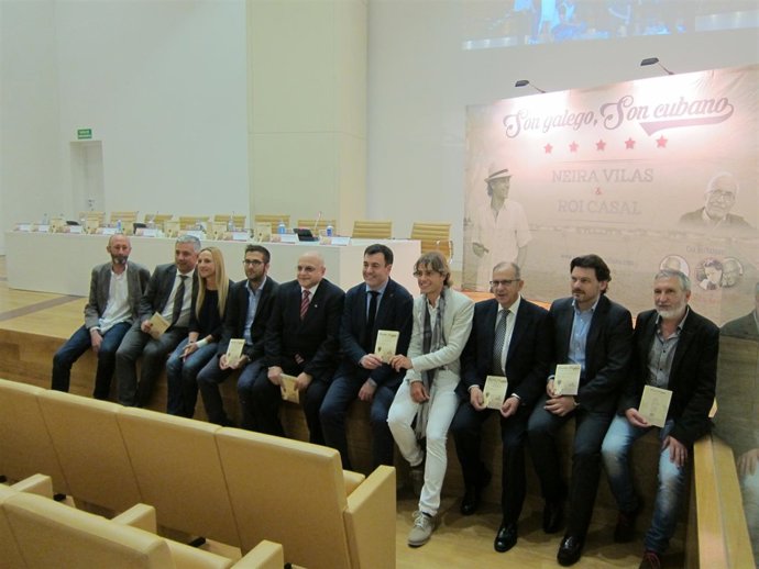 Roi Casal durante la presentación del disco 'Son galego, son cubano'