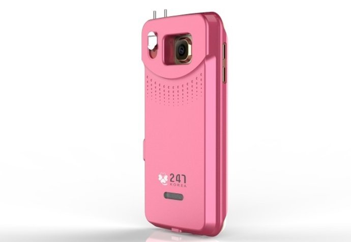 Carcasa para móvil con taser de autodefensa