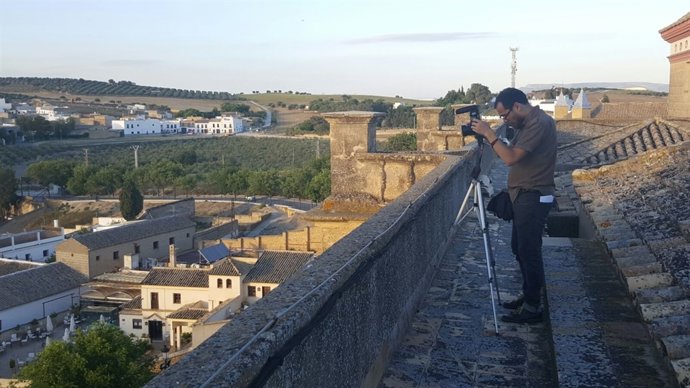 Grabación de un reportaje en Osuna (Sevilla)