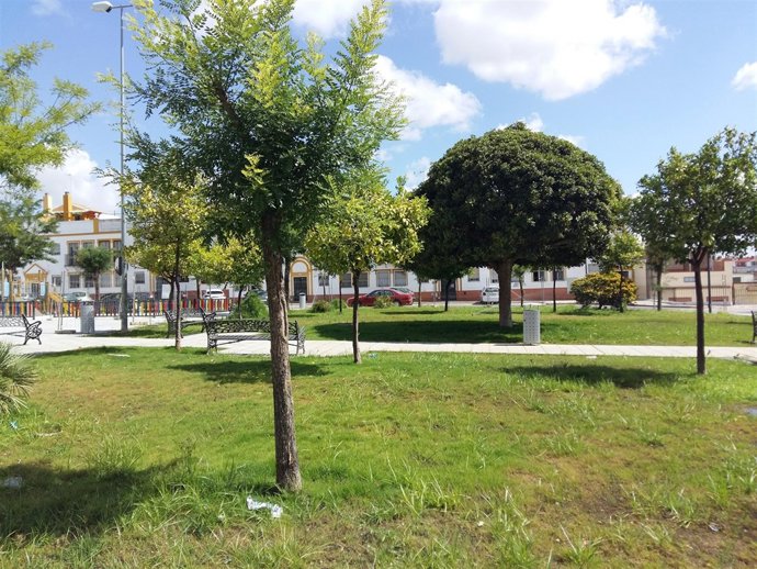 Parque remozado en Alcalá.