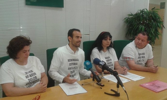 Rueda de prensa de Unidos Podemos sobre las Urgencias en Sierra Sur de Sevilla