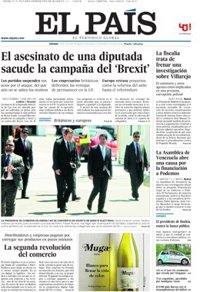 Las portadas de los periódicos de hoy, viernes 17 de junio de 2016