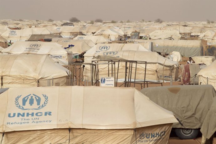 Campamento de refugiados malienses de Mbera, en Mauritania