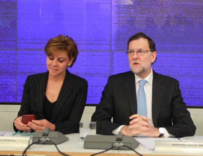 María Dolores de Cospedal y Mariano Rajoy