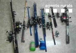 Agentes rurales denuncian a nueve pescadores furtivos en Rialb