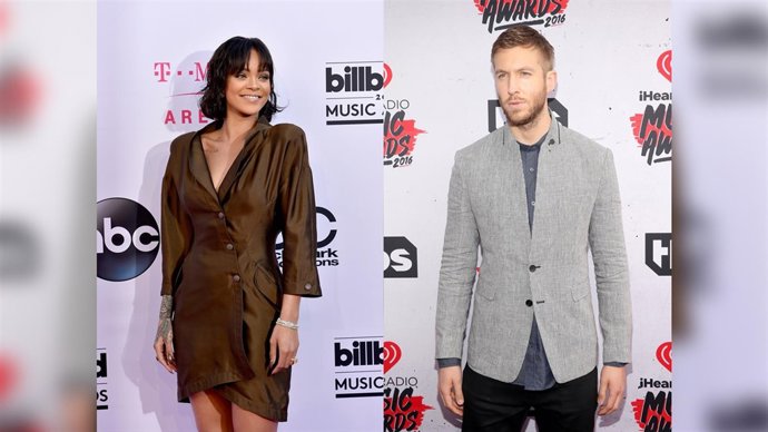 Rihanna y Calvin Harris/ getty