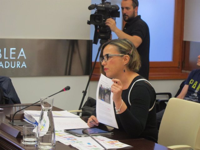 Eulalia Moreno durante su comparecencia en la Comisión