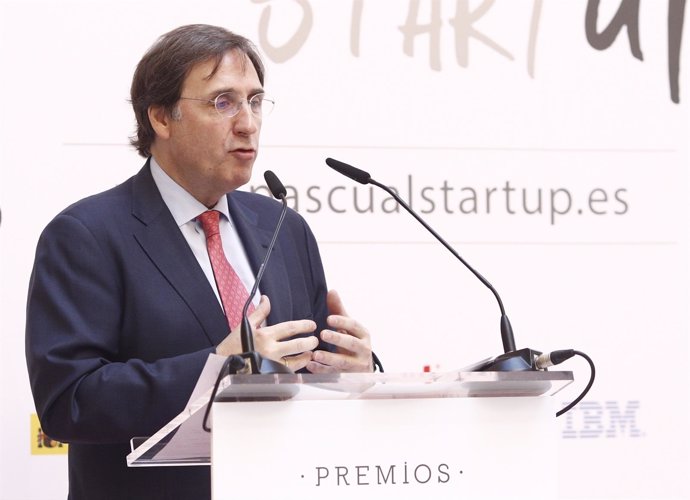Tomás Pascual en la entrega de los Premios Pascual Startup