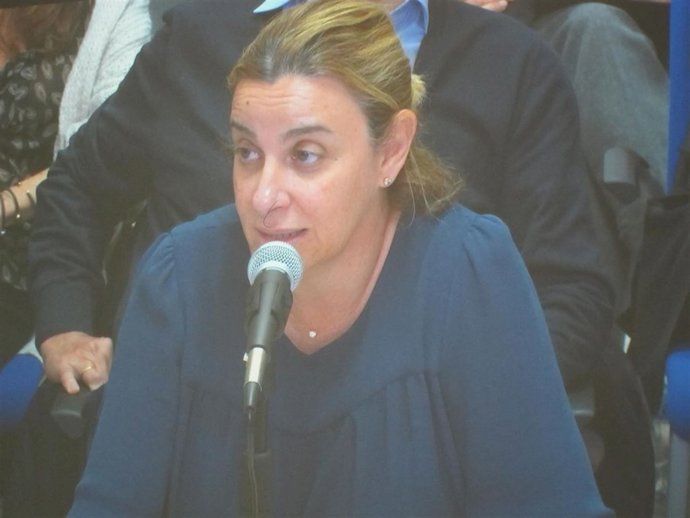 Elisa Maldonado, durante el juicio del caso Nóos