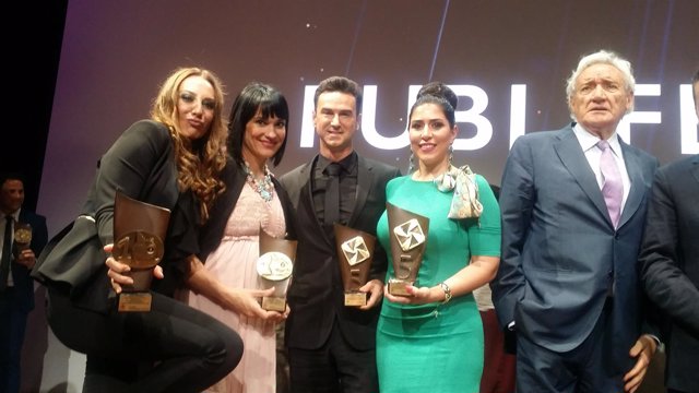 Mónica Naranjo, Irene Villa, Mario Arques, Inmaculada Almeida y Luis del Olmo.