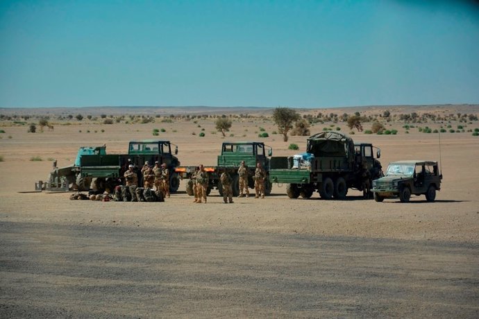 Militares españoles en Tessalit, en el norte de Malí