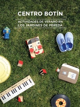Cartel de las actividades de verano en los Jardines