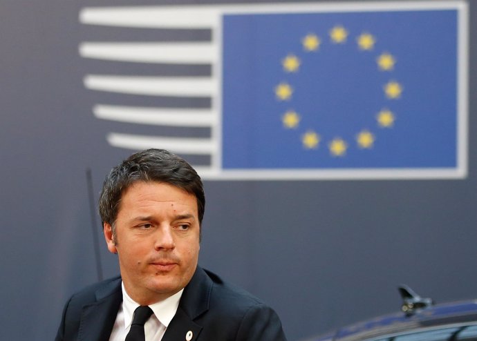 El primer ministro italiano, Matteo Renzi, en una cumbre en Bruselas