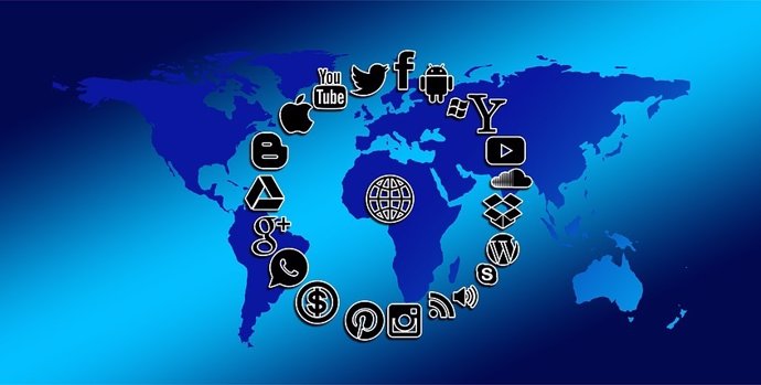 Mapa mundial redes sociales 