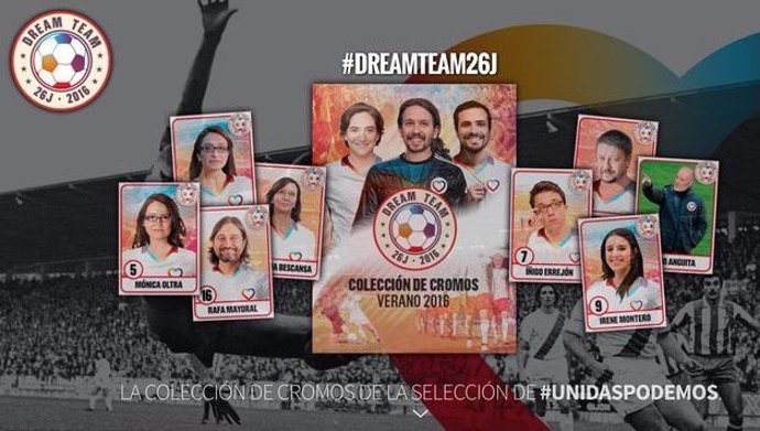 Imagen de la colección de cromos de Unidos Podemos