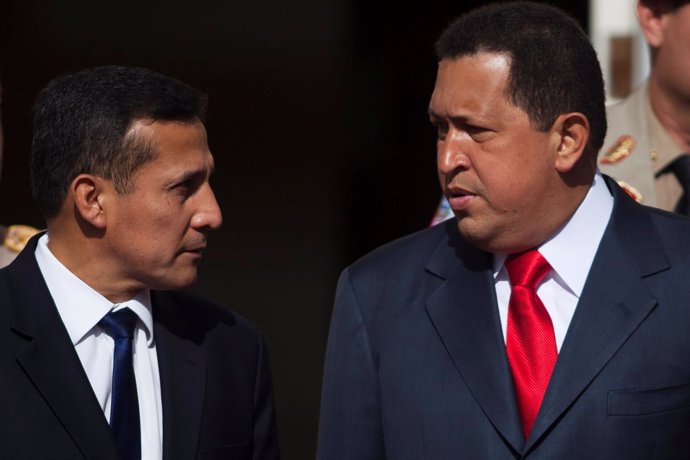 Hugo Chávez con Ollanta Humala
