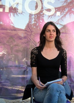 Rita Maestr, en el acto de 'Mujeres por el cambio' en Salamanca