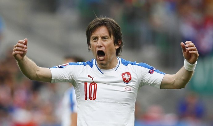 El futbolista de la República Checa Tomas Rosicky