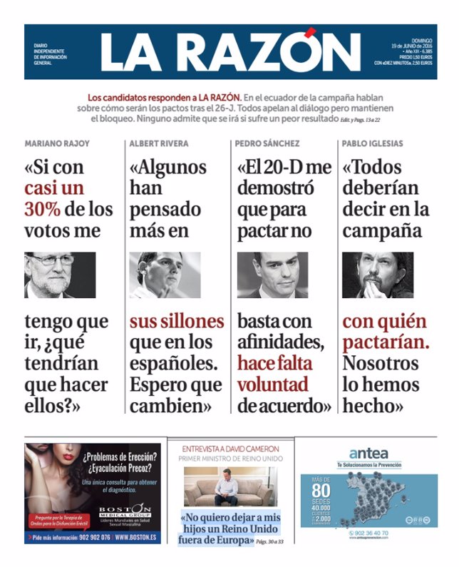 La Razón 19 de julio