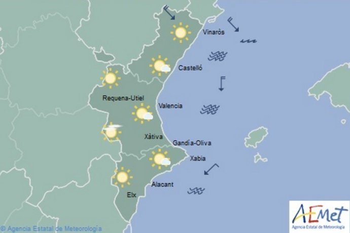 Predicción del tiempo para este domingo