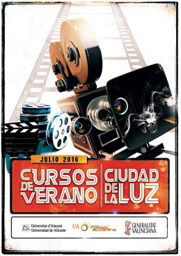 Cartel de los cursos impartidos en Ciudad de la Luz