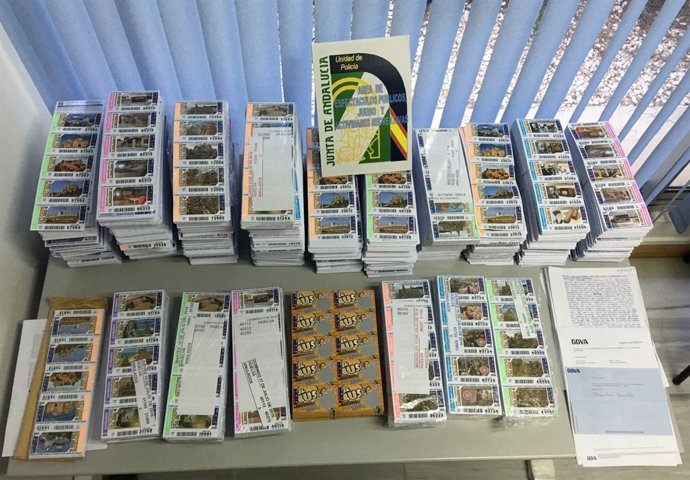 Incautación de cupones en Huelva