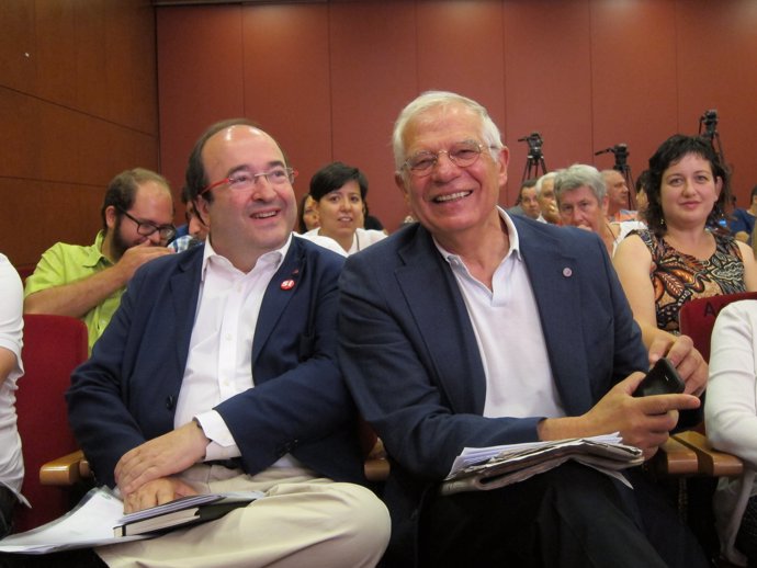 Miquel Iceta (PSC) y Josep Borrell (PSOE)