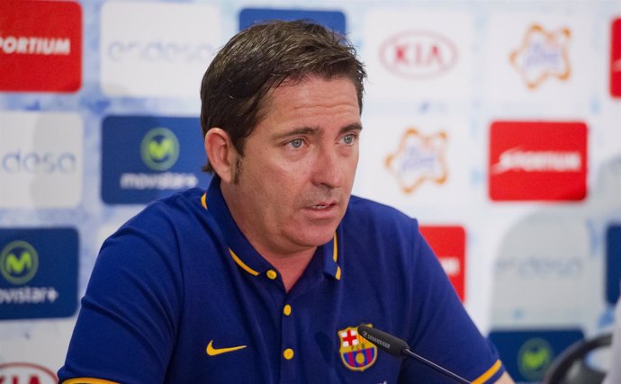 El entrenador del FC Barcelona Lassa Xavi Pascual