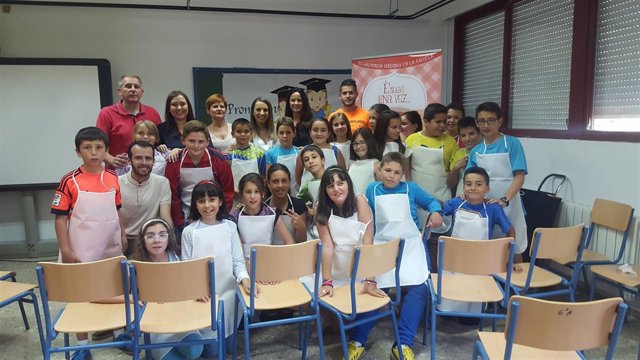 Taller de Salmorejo en la Escuela en Fuente Obejuna (Córdoba)