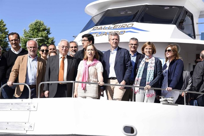 Autoridades en la ruta 'Tesouros das rías de Galicia'