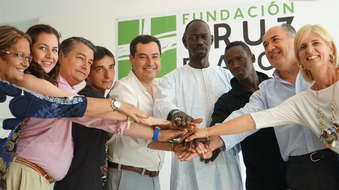 Acto de Juanma Moreno (PP-A) en Algeciras (Cádiz)