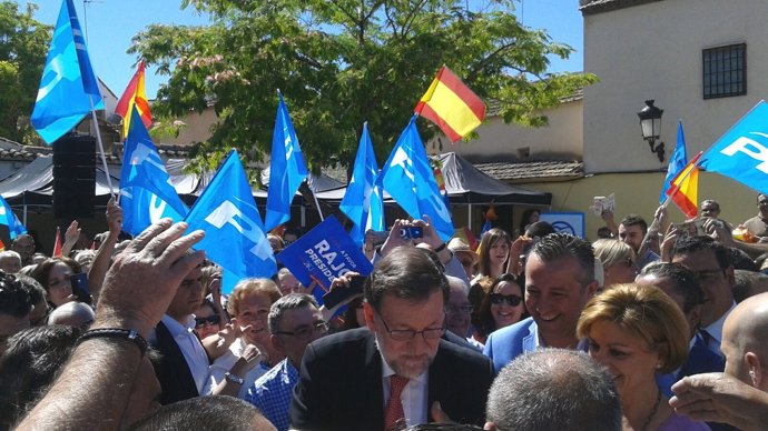 Rajoy y Cospedal en Malagón (Ciudad Real)