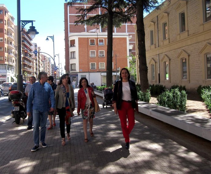 Robles, con responsables y candidatos del PSOE de La Rioja