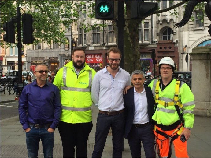 Nuevos símbolos LGBT en semáforos de Londres