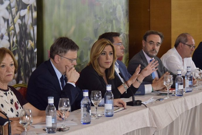 Ximo Puig y Susana Díaz en un acto conjunto en Almería