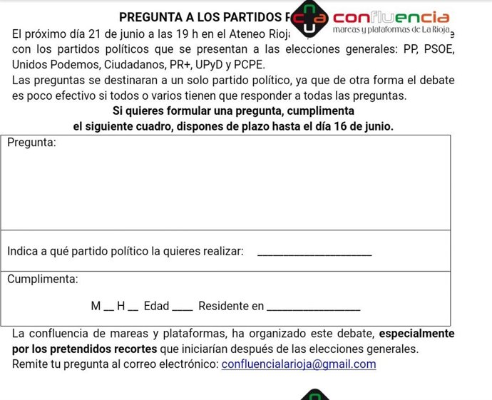 Cuestionario de las Mareas