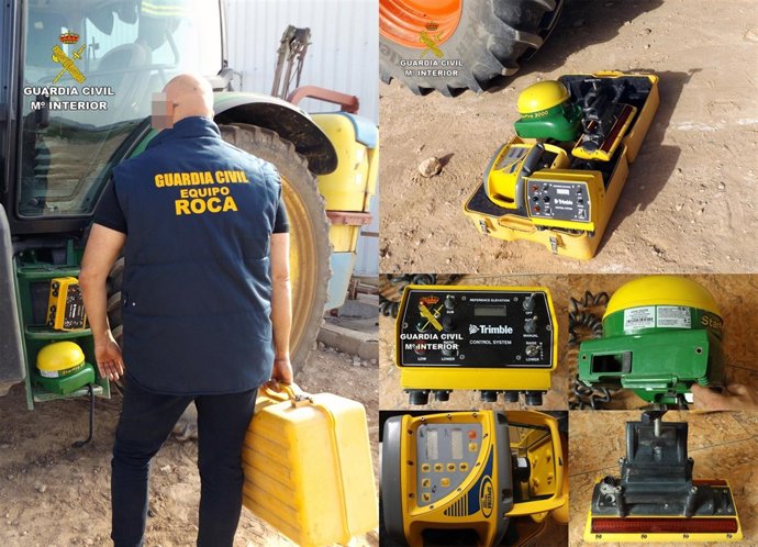 Operación de la Guardia Civil y sistema de medición y nivelación robado