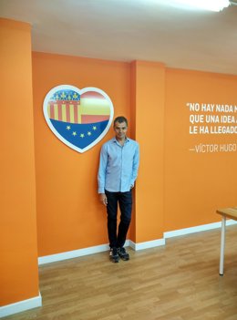 Toni Cantó en la sede de Ciudadanos 