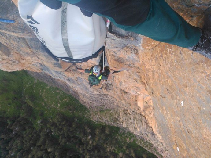 Rescate de una escaladora en Torla (Huesca)