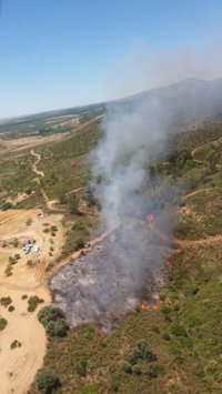 El Infoca da por estabilizado el incendio de Cantillana