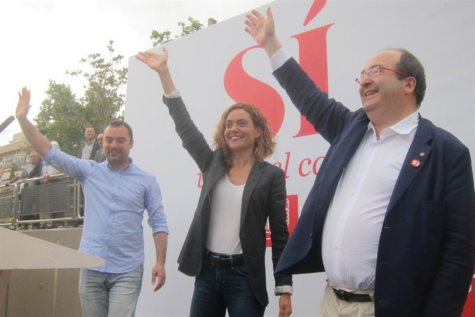 Meritxell Batet, Miquel Iceta, Jordi Ballart, PSC