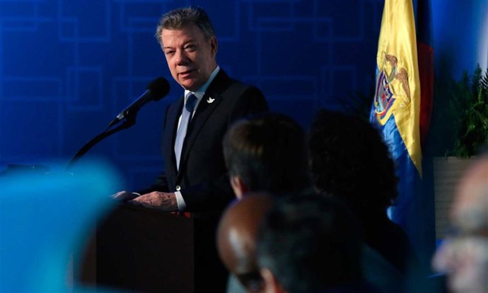 El presidente colombiano, Juan Manuel Santos