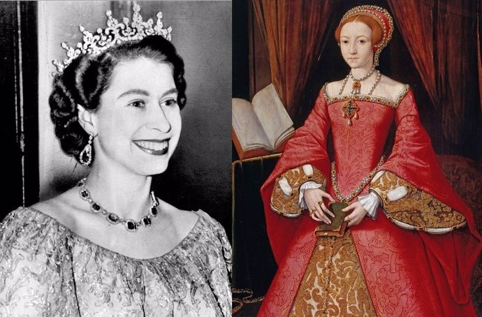 Isabel II de Inglaterra e Isabel I