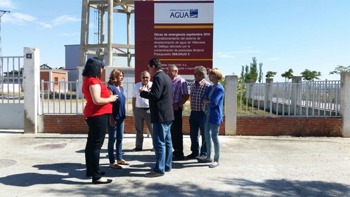 Sumelzo (PSOE) ha visitado este martes Villanueva de Gállego 