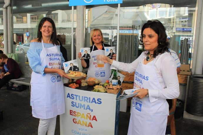 Susana López Ares, Mercedes Fernández y Beatriz Polledo