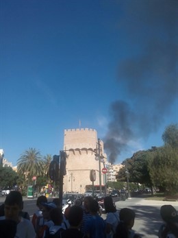 Incendio en Valencia