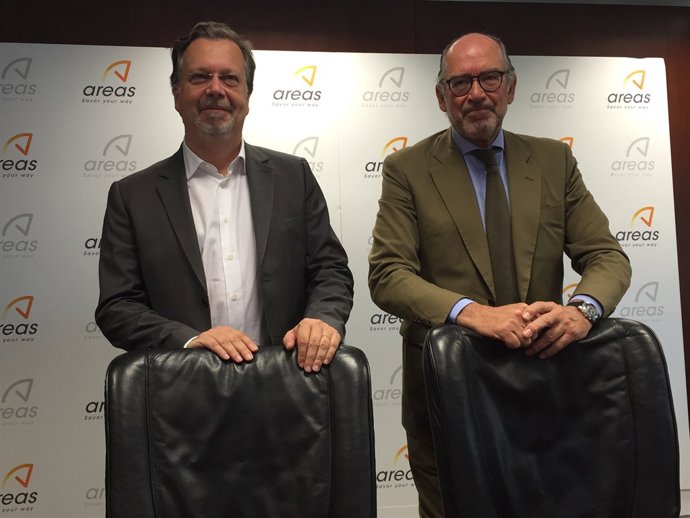 Philippe Salle (Elior Group) y Pedro Fontana (Areas)