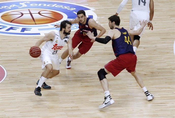 Sergio Llull en el Real Madrid - Barcelona