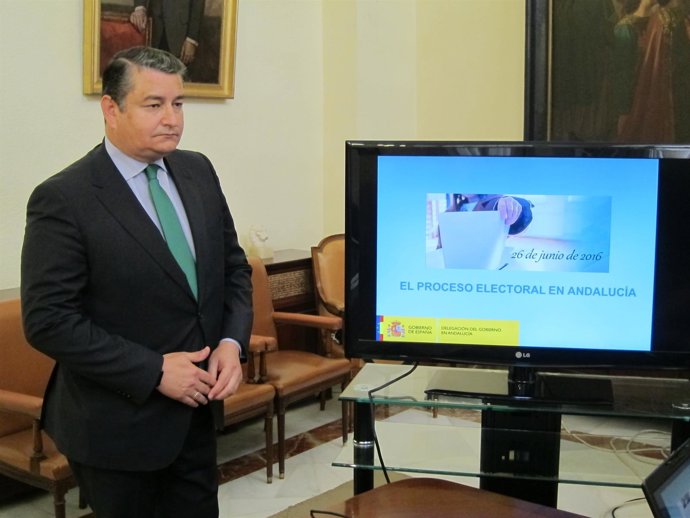 El delegado del Gobierno en Andalucía, Antonio Sanz